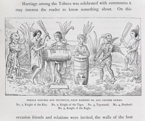 Female Dancers and Tecuhtlis, from the Ramirez Codex and Father Duran, from 